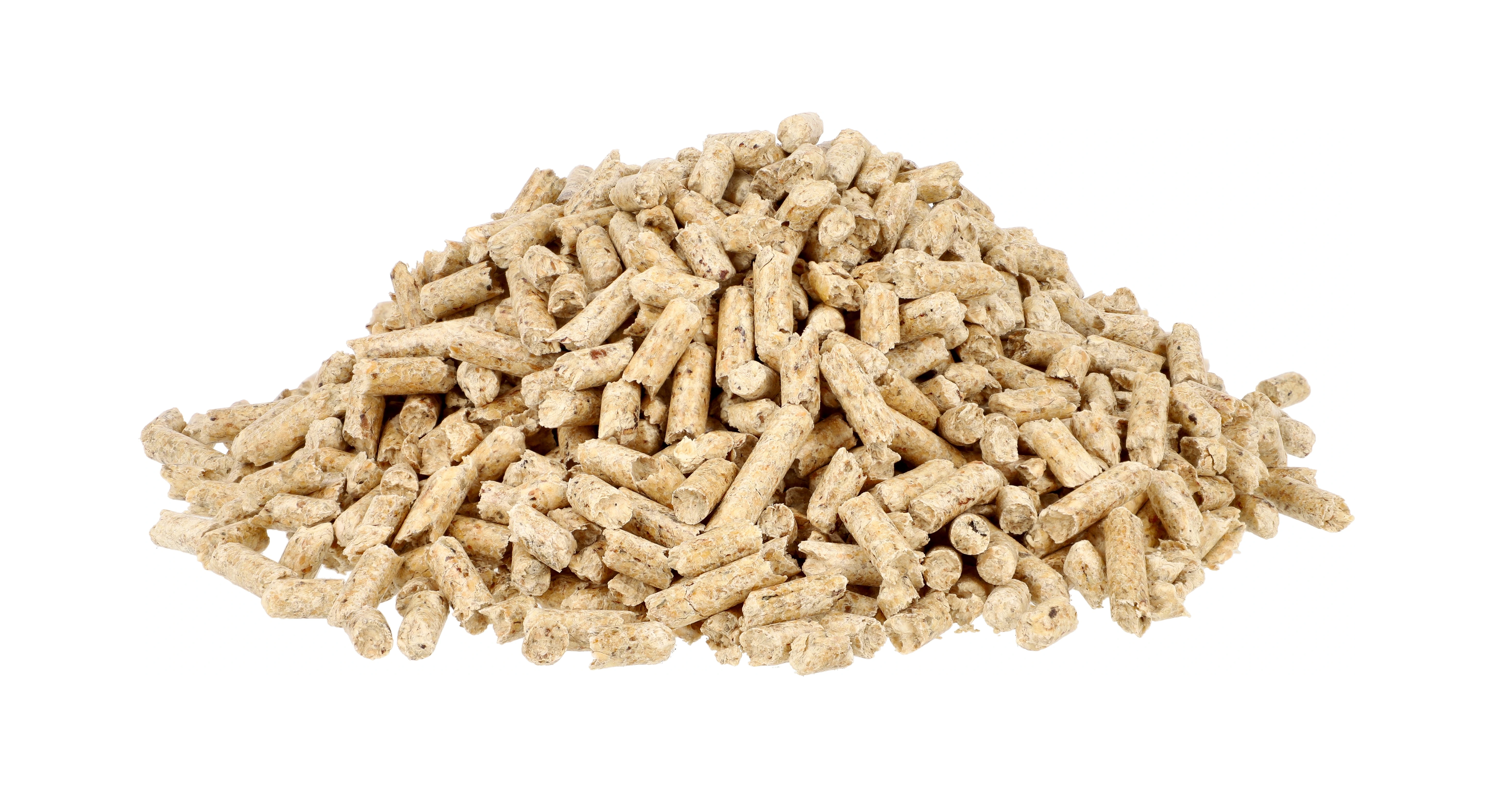 Lose Holzpellets Haufen